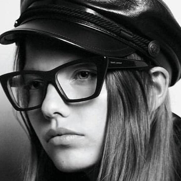 Saint Laurent SL276 MICA 025 Cat Eye Sunglasses - Black/Clear - Picture 7 of 12